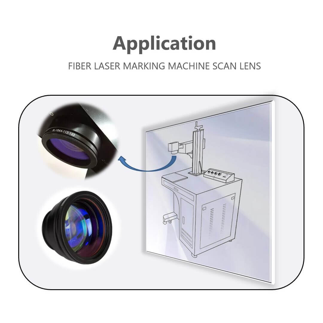 Fiber laser F-theta scan lens 1064nm