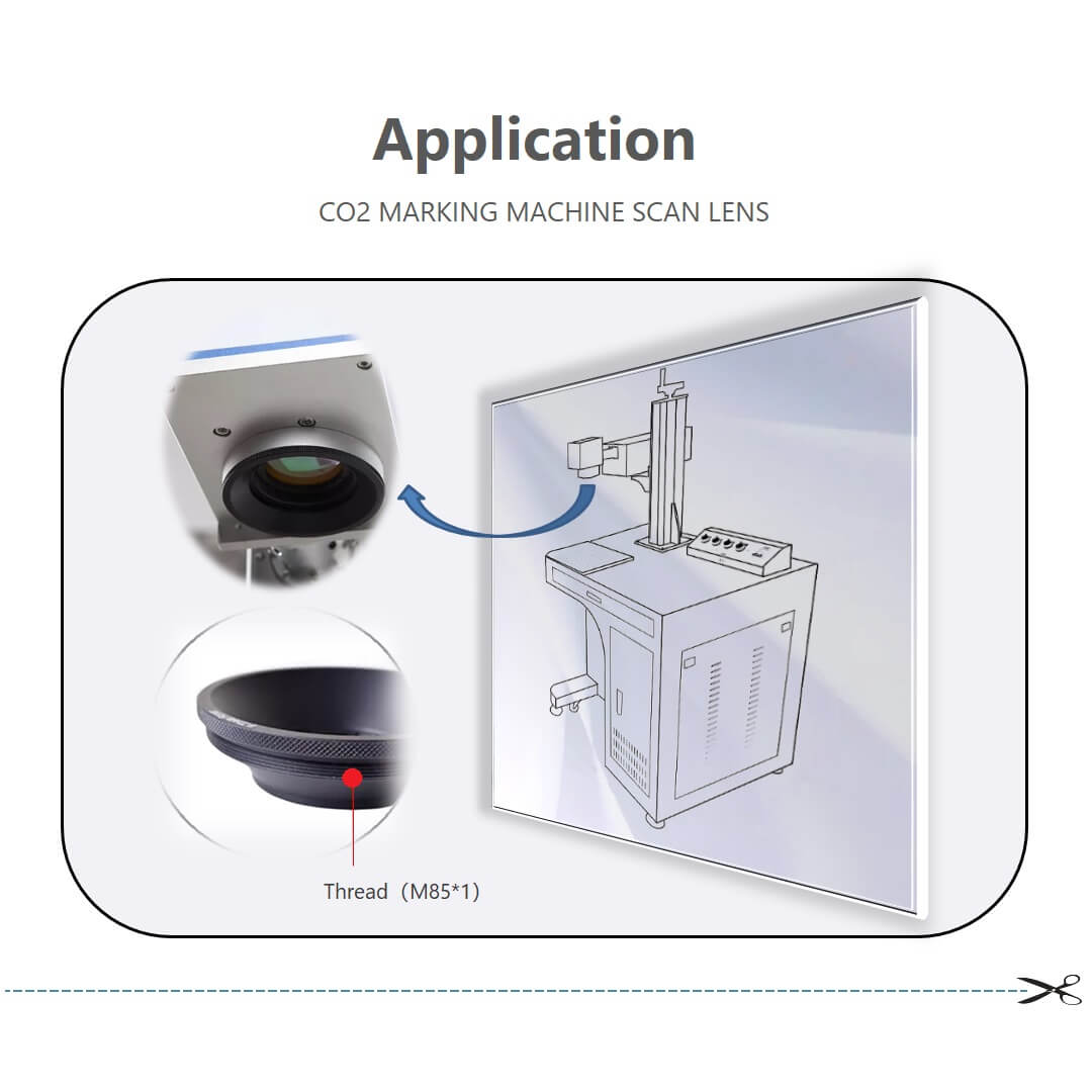 Znse CO2 F-Theta Scan Lens For CO2 Marking Machine