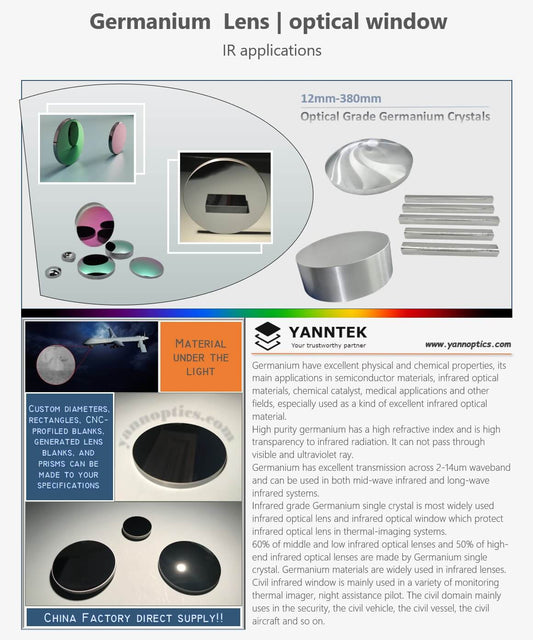 Germanium Lens | optical window丨Ge Material Formed blanks